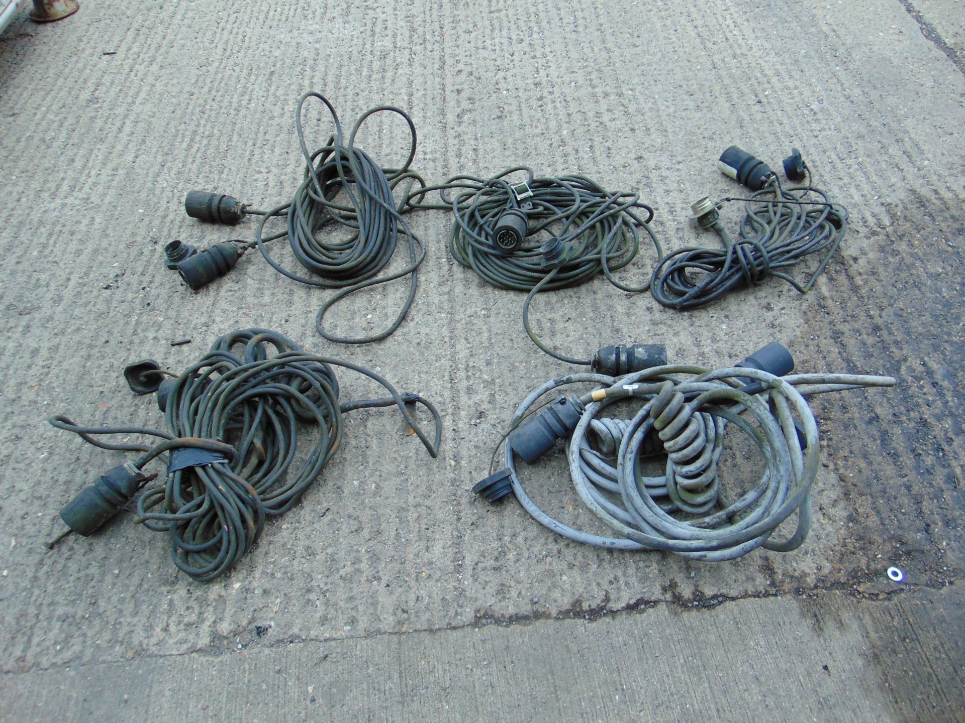 5 x NATO socket trailer lighting cables