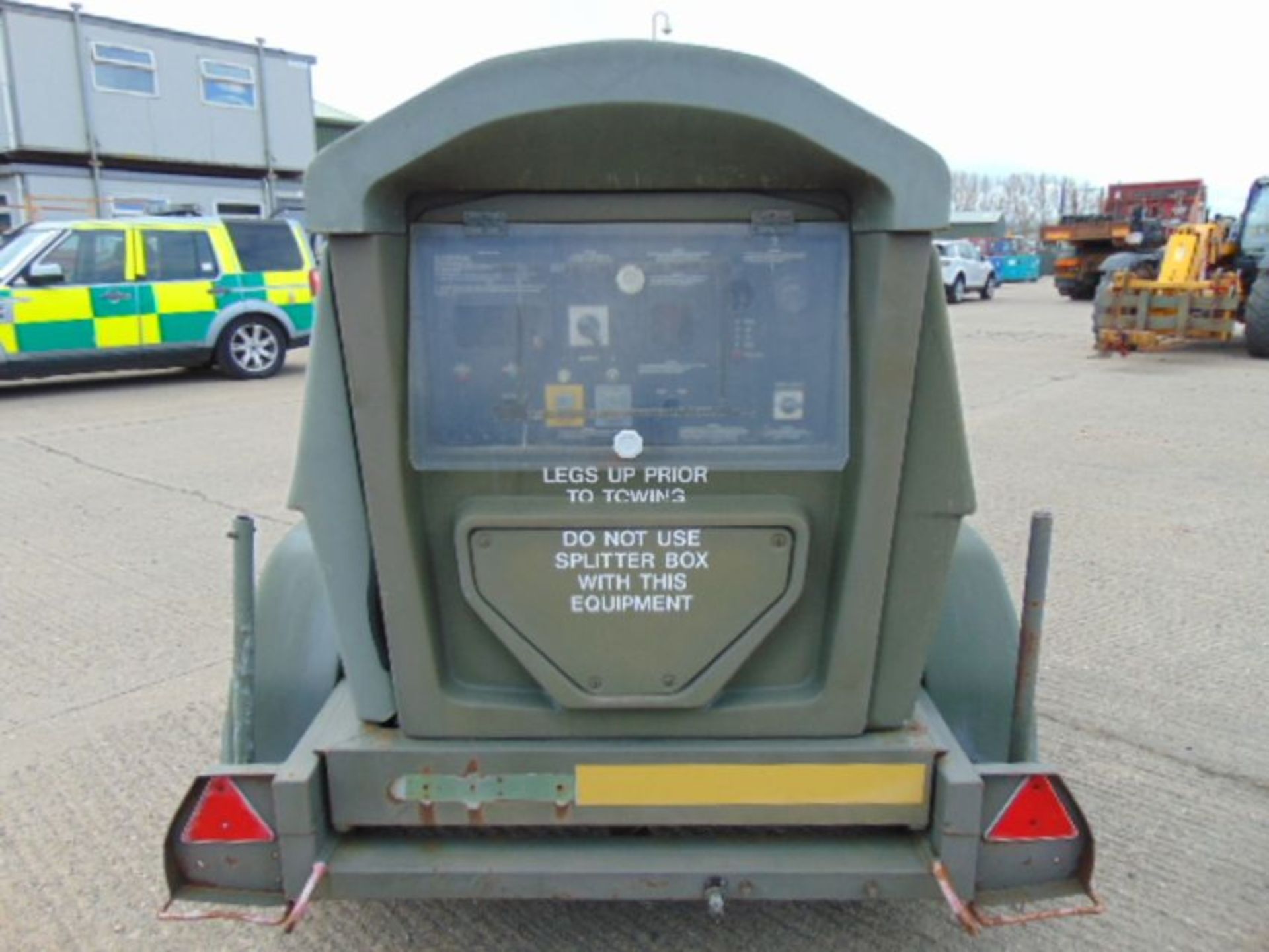 Ex Uk Royal Air Force Trailer Mounted 25 KVA Generator - Image 7 of 12