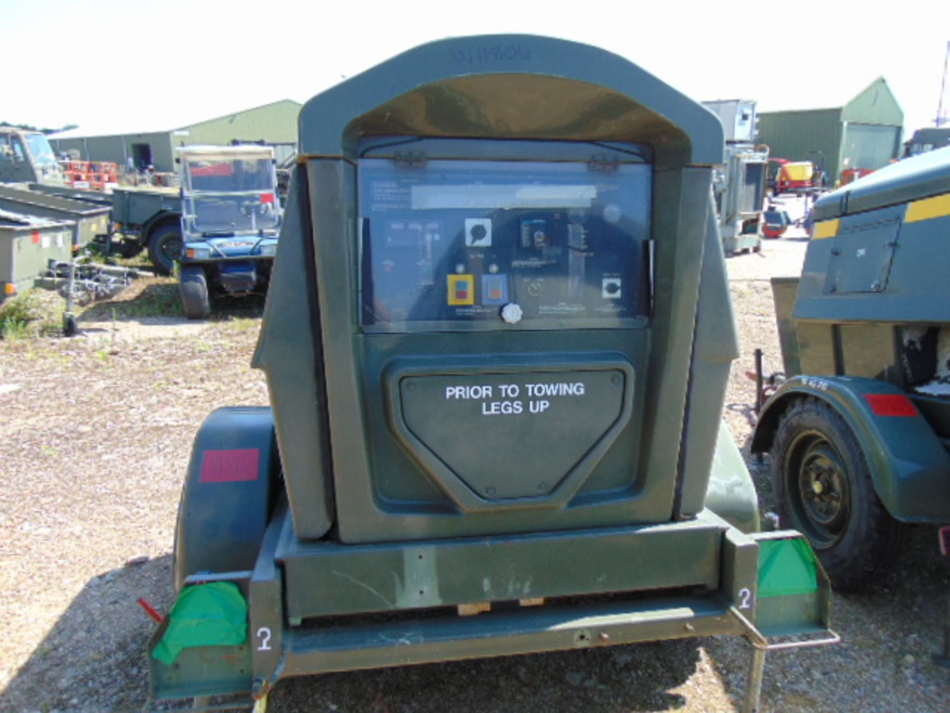 Ex Uk Royal Air Force Trailer Mounted 25 KVA Generator - Image 4 of 10