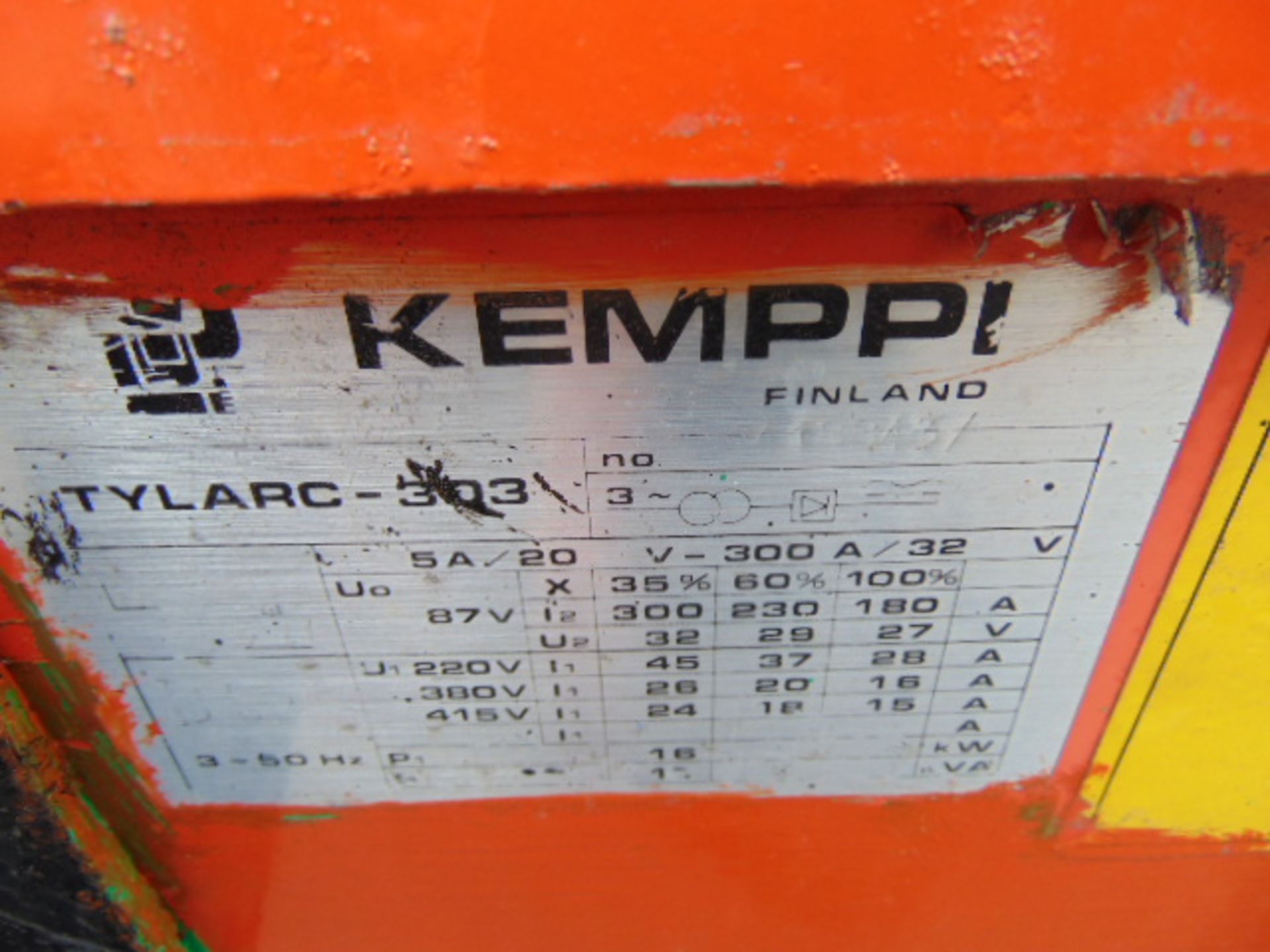 Kemmpi Tylarc 303, 300 AMP Mobile Arc Welder - Image 7 of 7