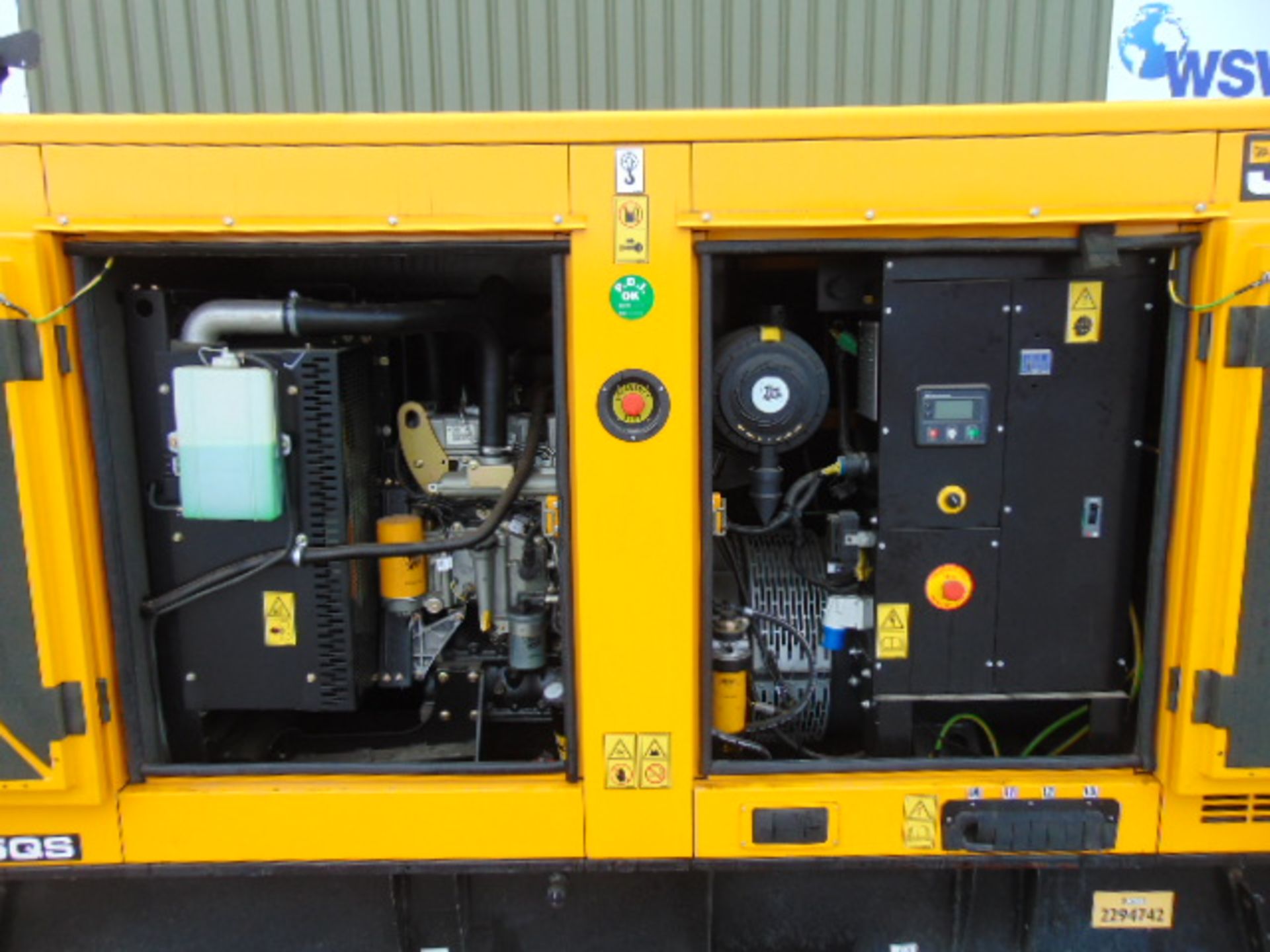 2019 UNISSUED JCB G115QS 110 KVA 3 Phase Silent Diesel Generator Set - Image 7 of 17