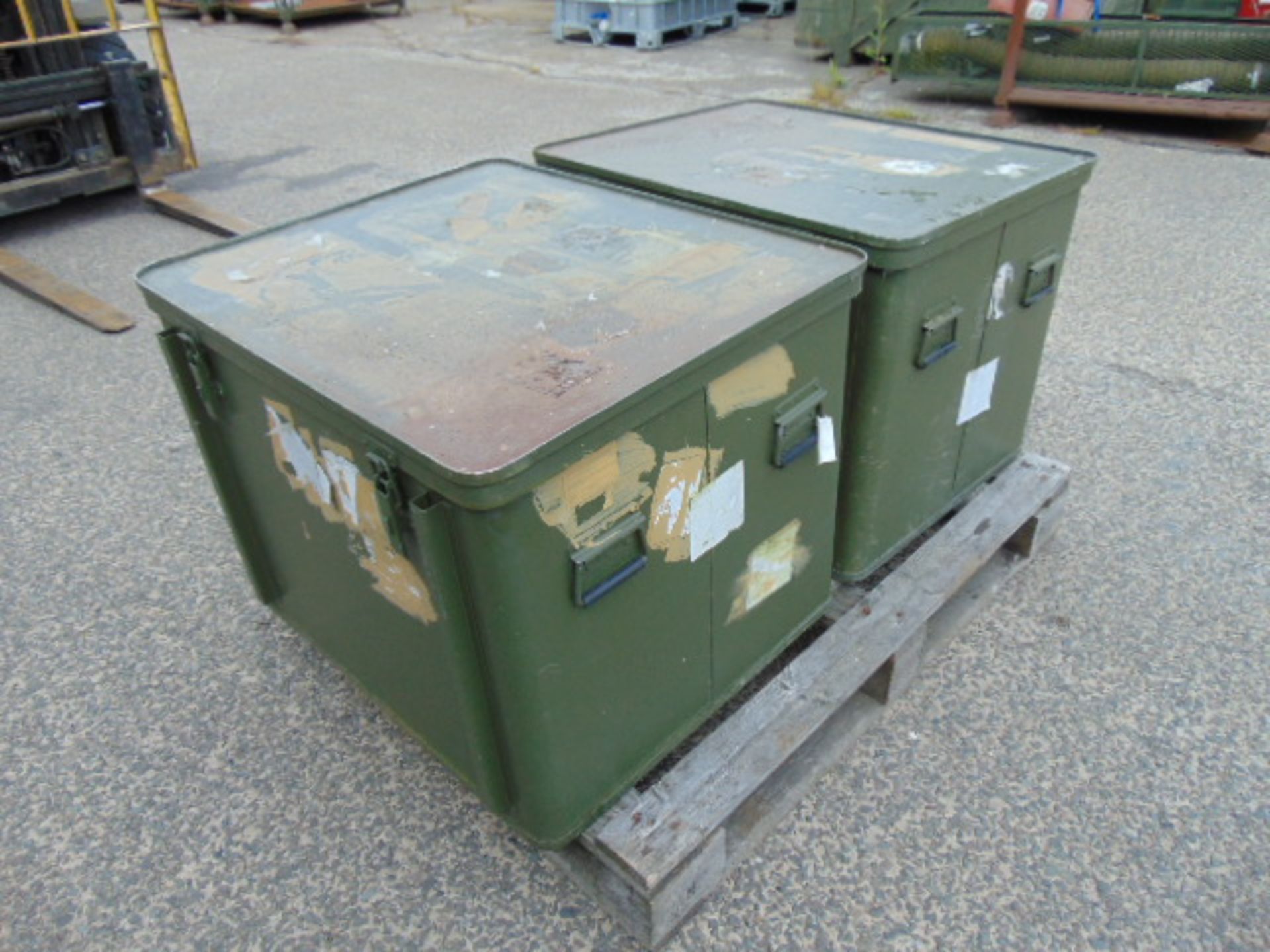 2 x Large Aluminium Storage Boxes 85 x 73 x 65 cms - Image 2 of 6