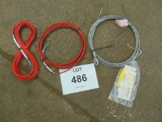 3 x Unissued Wire Rope Assys