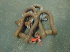 4 x 7.5T BOW SHACKLES