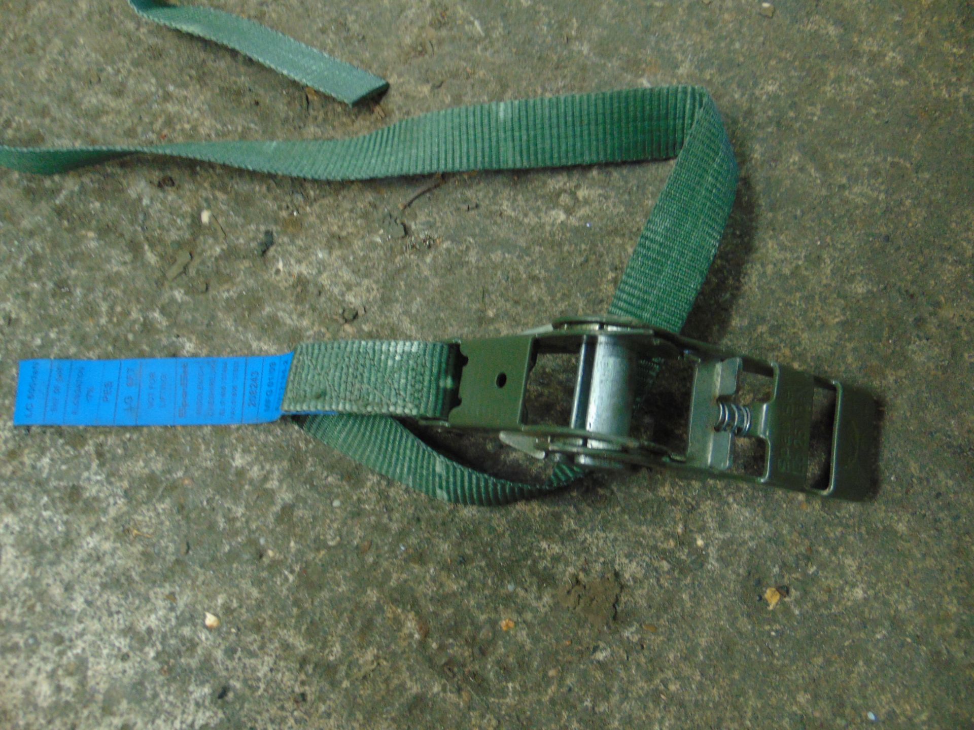 16 x GREEN RATCHET STRAPS WITH CANVAS BAG - Image 2 of 5