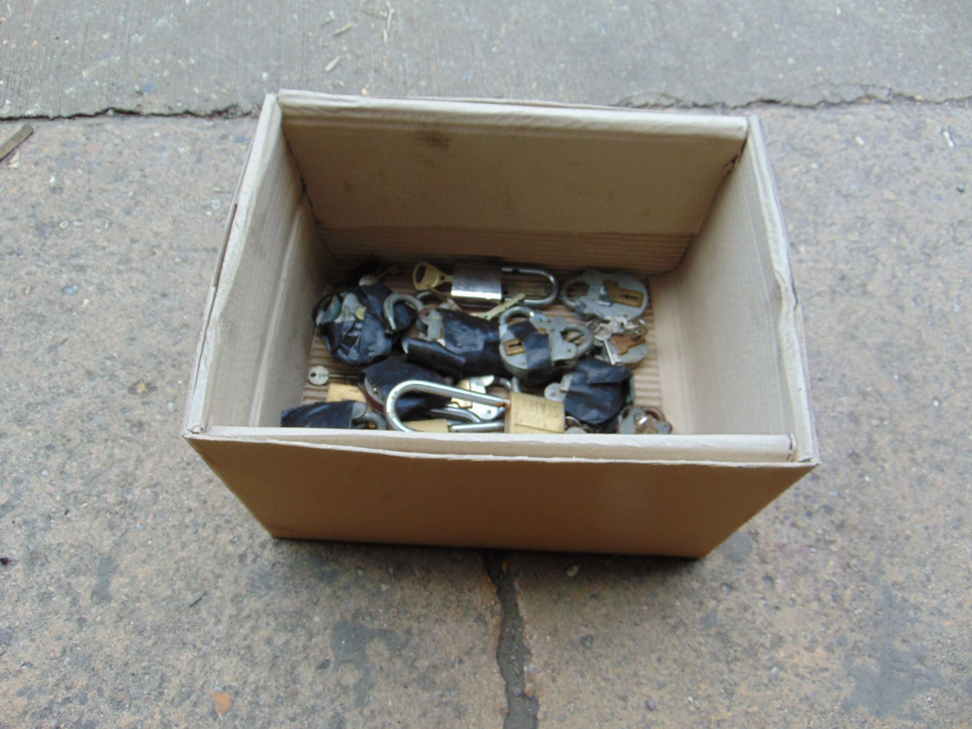 BOX OF PADLOCKS