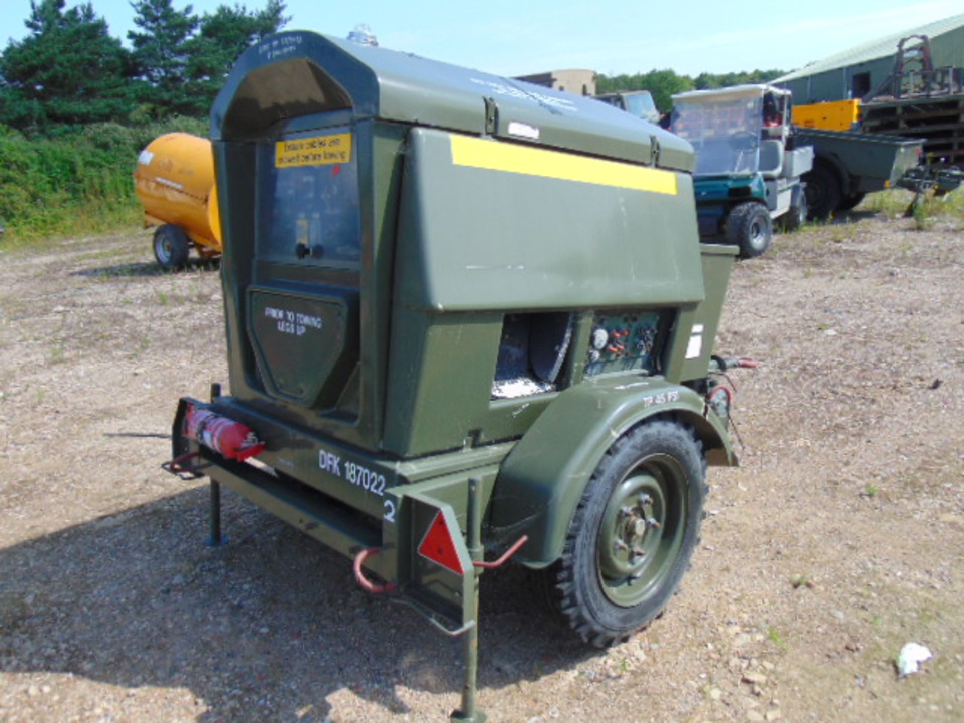 Ex Uk Royal Air Force Trailer Mounted 25 KVA Generator - Image 6 of 13