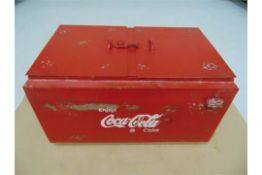 Vintage Coca Cola Double Cooler / Ice Box repro with period bottle opener