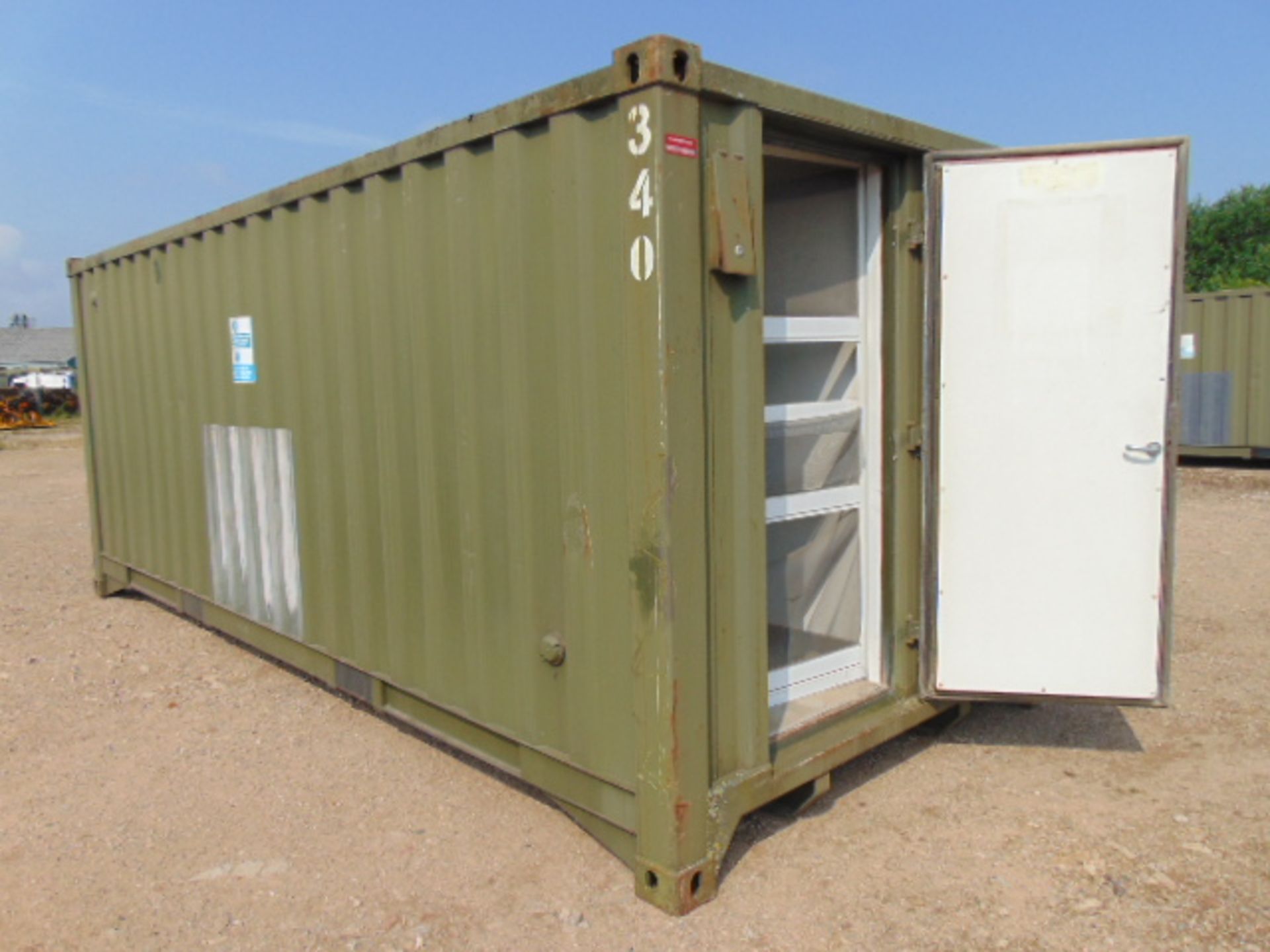 Demountable Front Line Ablution Unit in 20ft Container with hook loader, Twist Locks Etc - Image 2 of 28