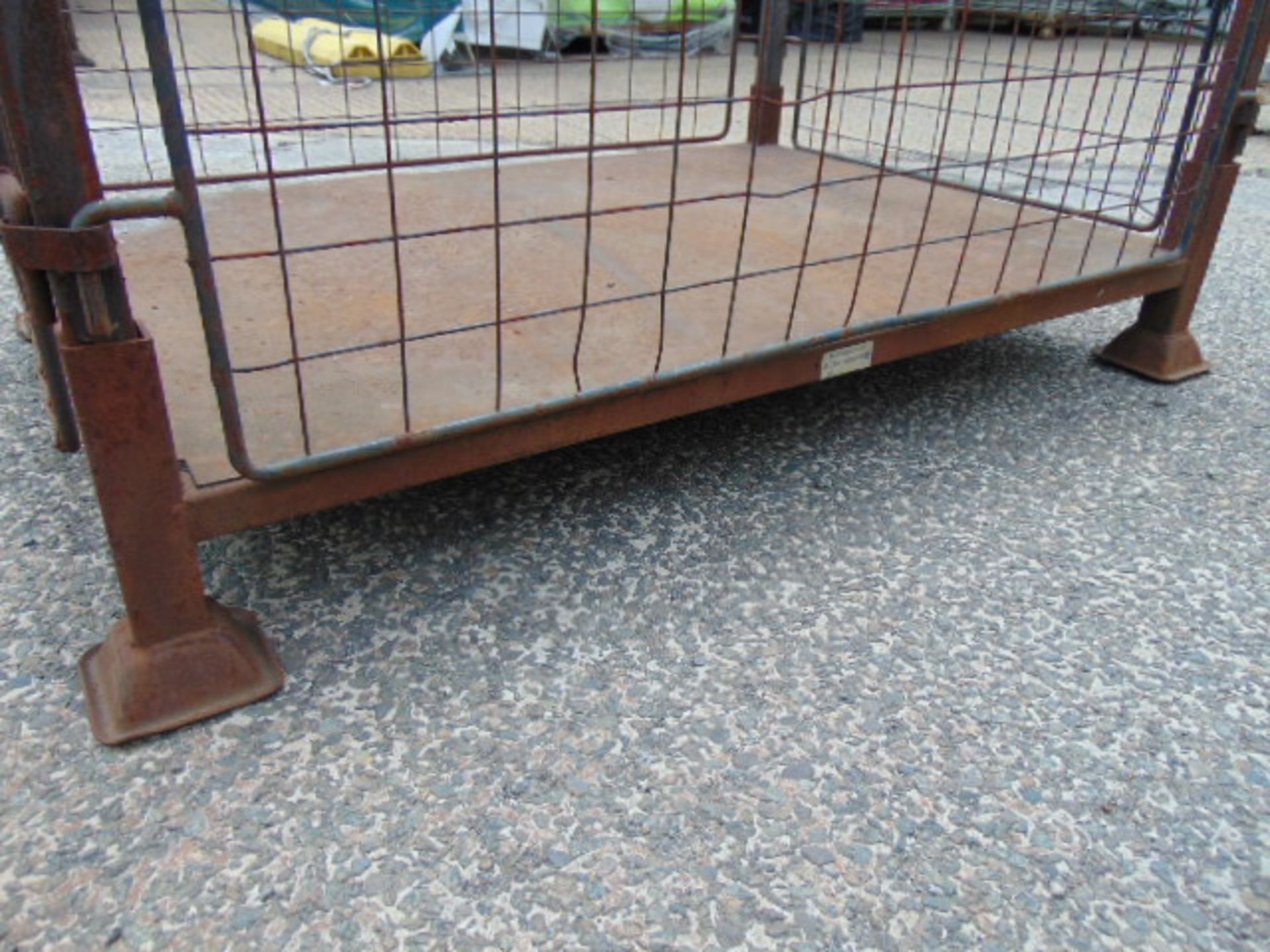 Steel Stacking Stillage with removeable sides and corner posts - Image 3 of 3