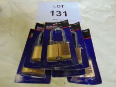 6 x UNUSED SEALY LONG SHANK PADLOCKS