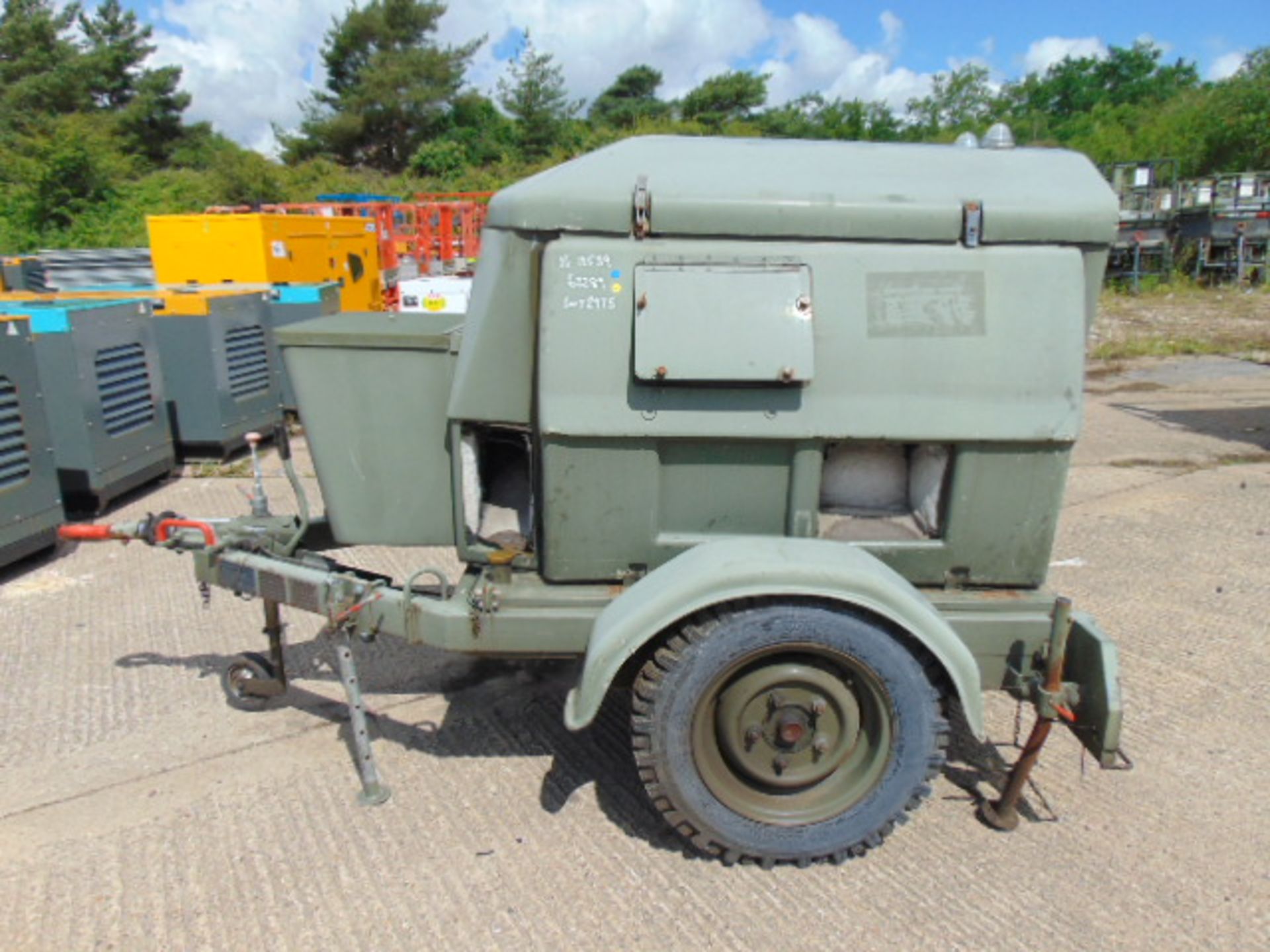 Ex Uk Royal Air Force Trailer Mounted 25 KVA Generator - Image 3 of 11