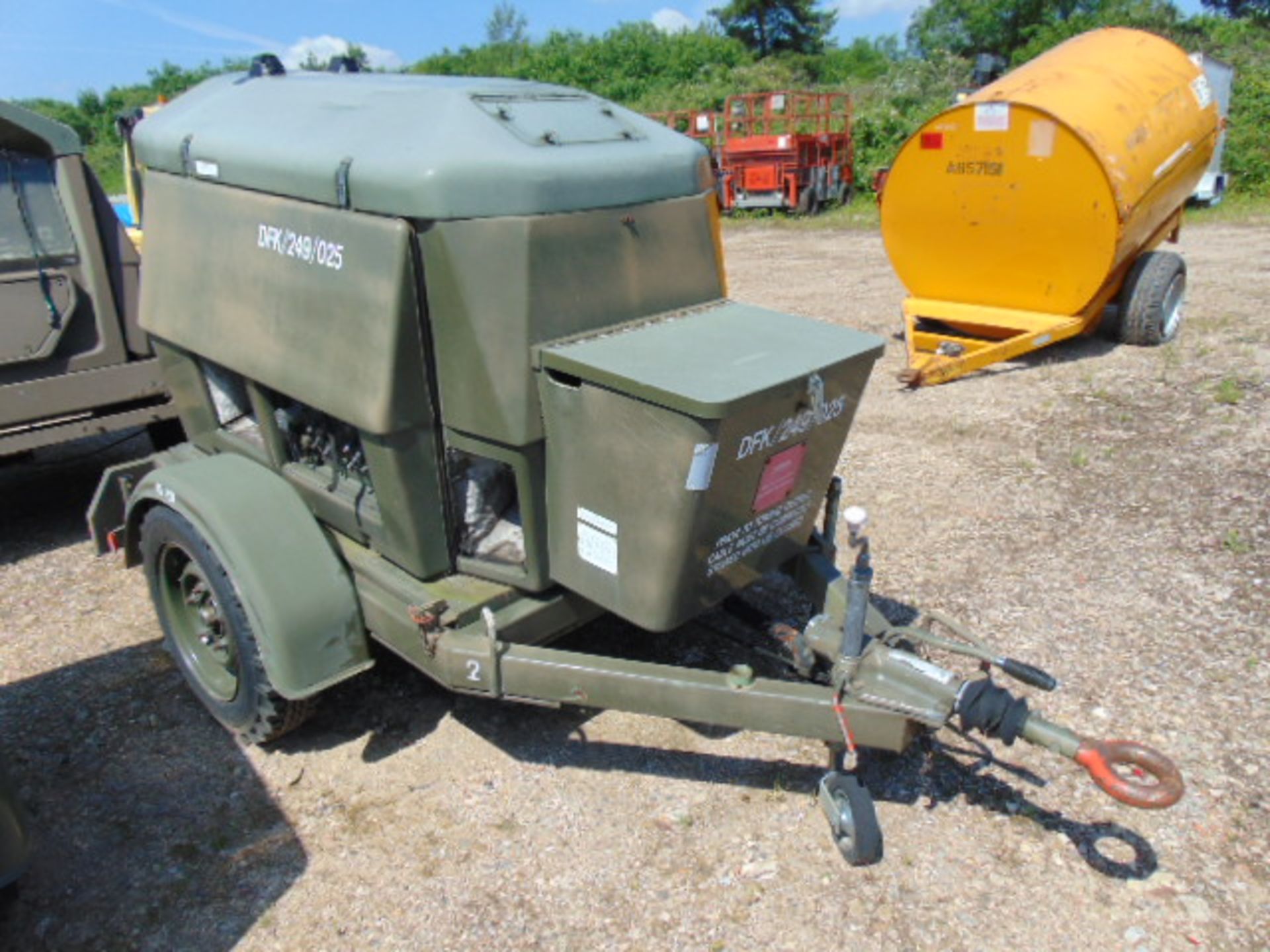 Ex Uk Royal Air Force Trailer Mounted 25 KVA Generator
