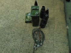 VARIOUS OILS & LUBES CANS, TENT PEGS AND BUNGEES