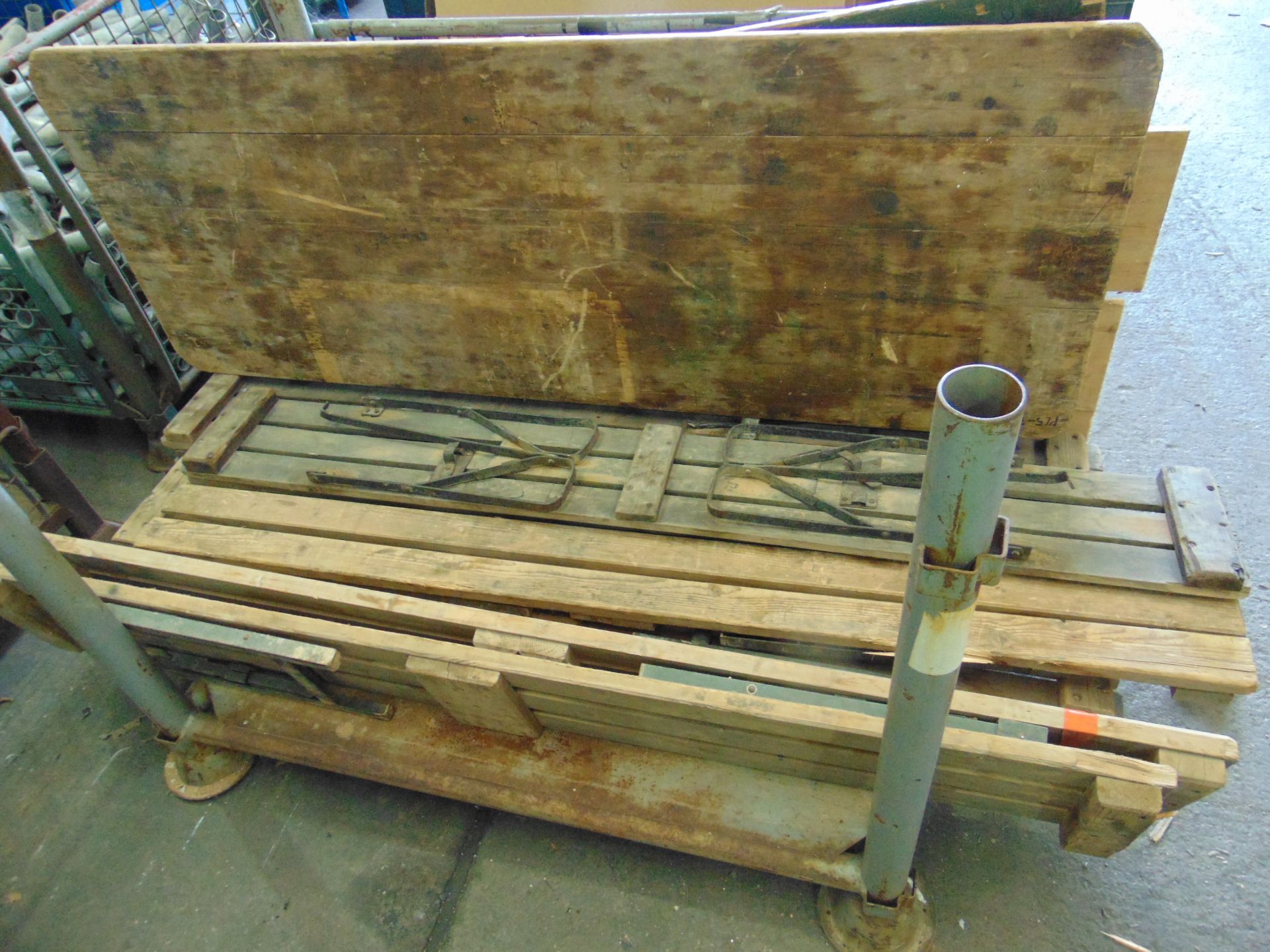 1 x PALLET OF 6FT TABLES AND BENCH SEATS - Image 3 of 3