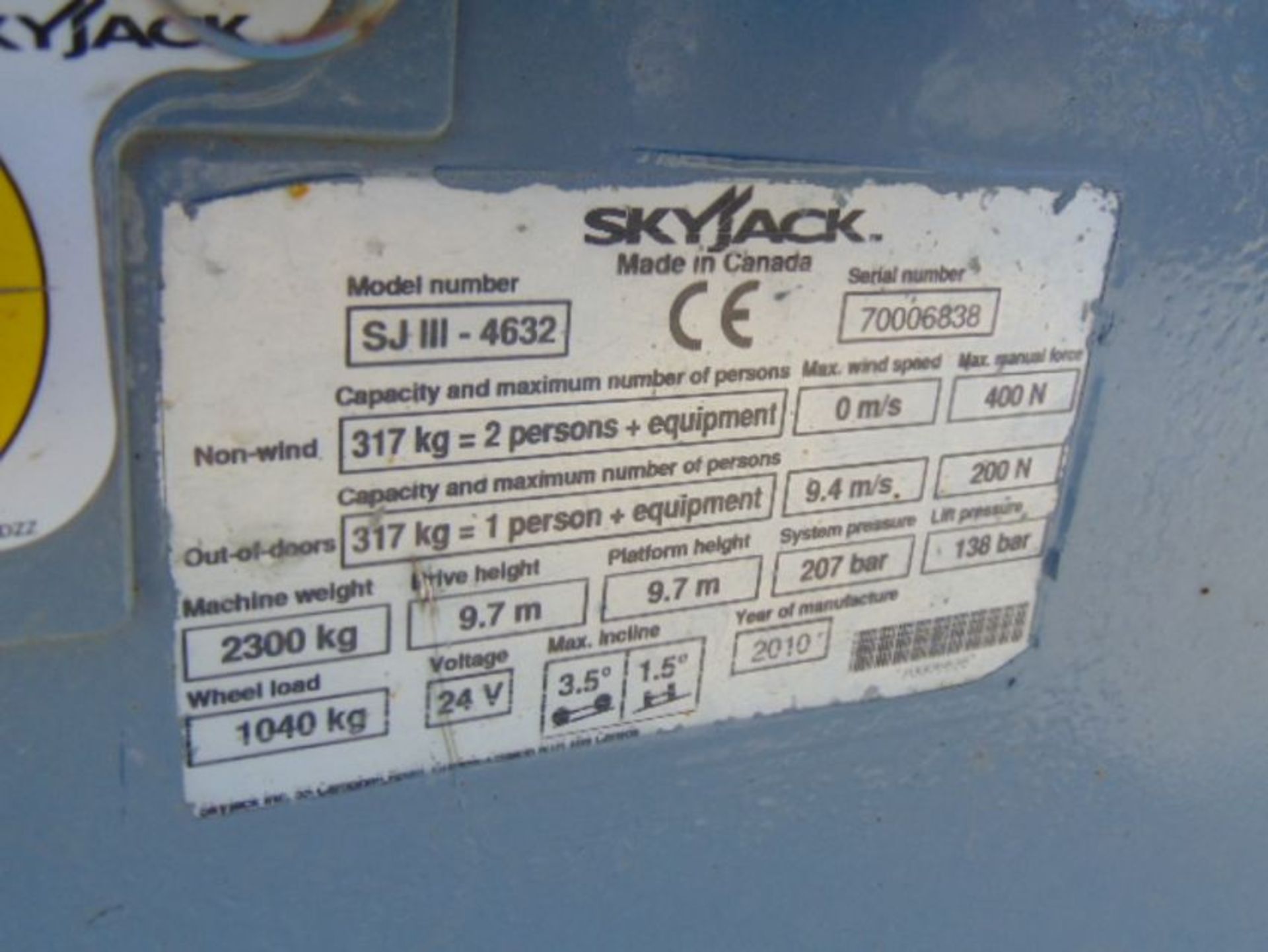 2010 SkyJack SJ4632 Electric Scissor Lift ONLY 214 HOURS! - Bild 20 aus 20