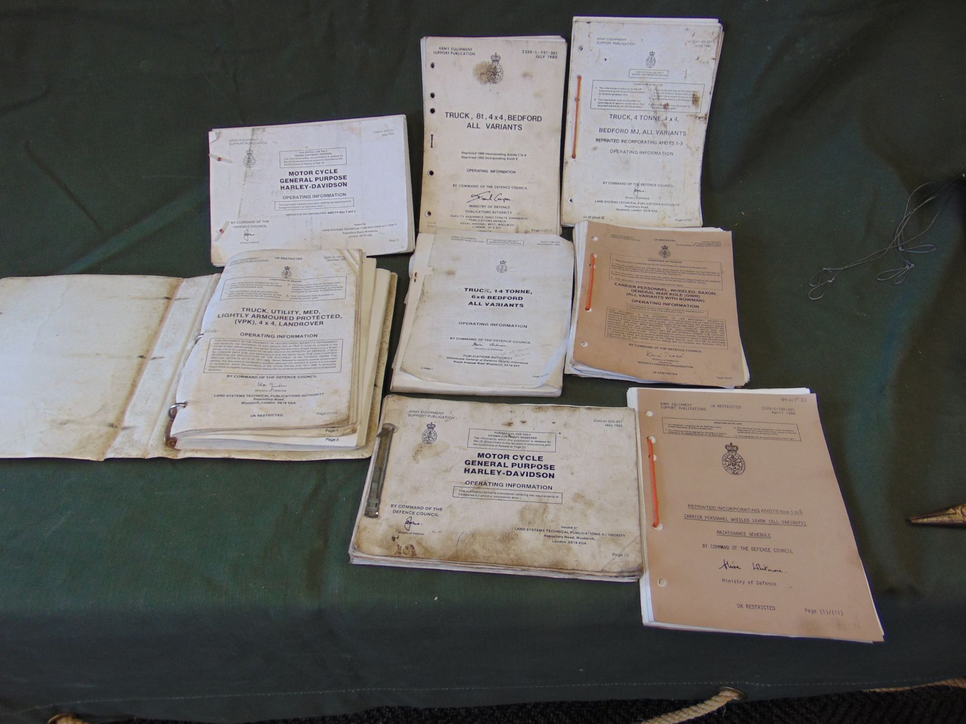 VARIOUS VEHICLE MANUALS