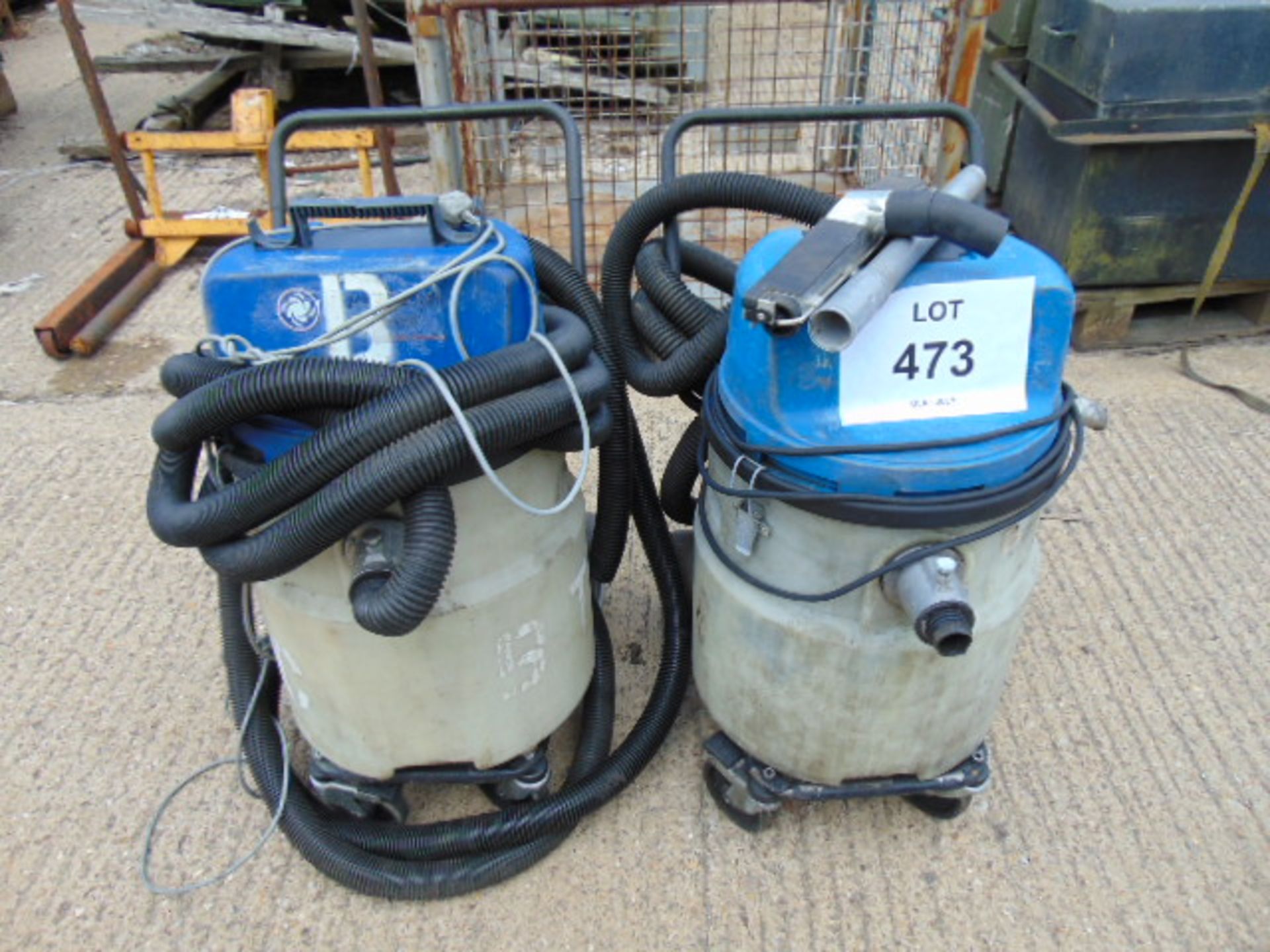 2 x Nilfisk Hipower Industrial Vacuum Cleaners