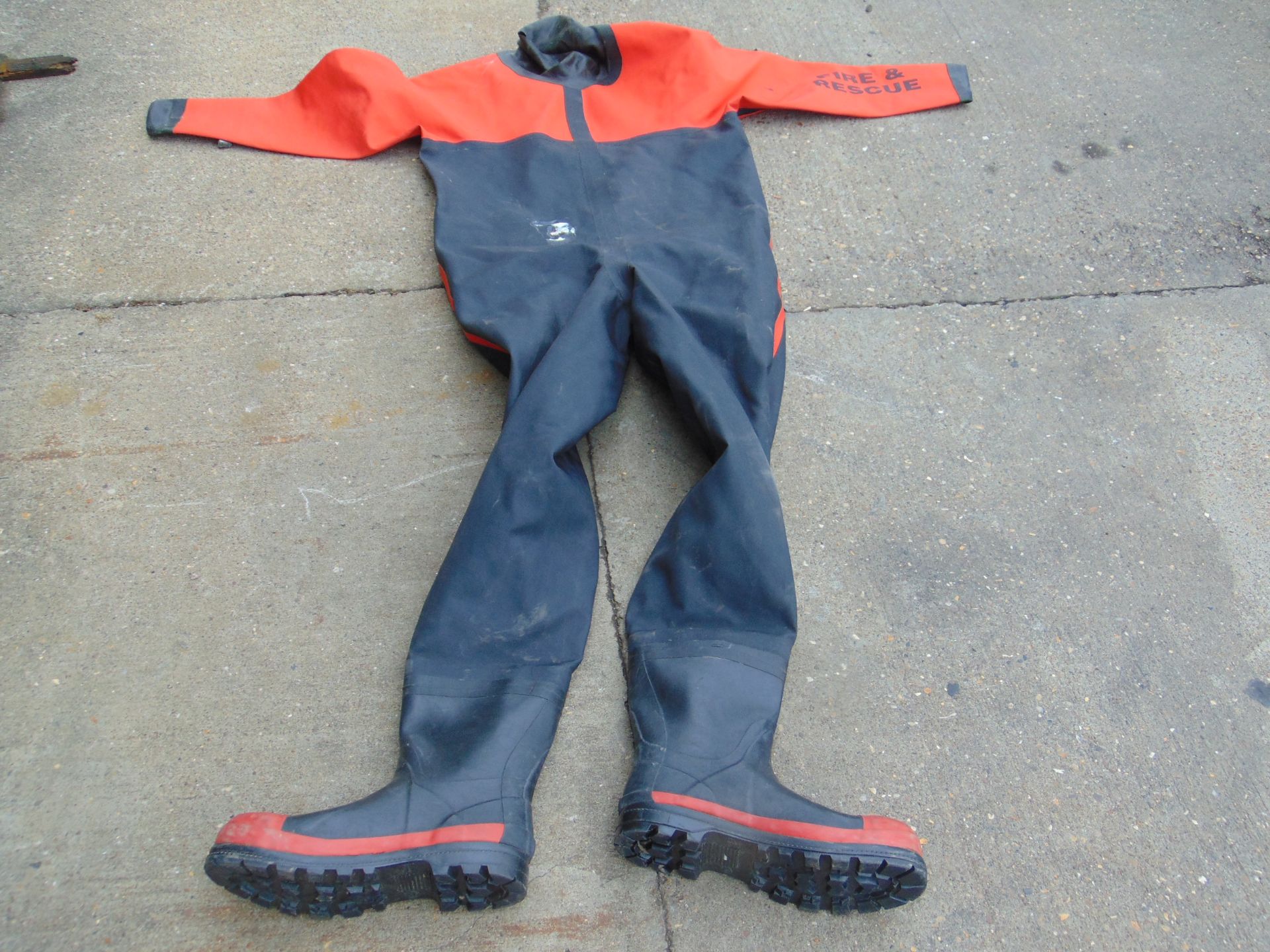4 x Ex FIRE & RESCUE DRYSUITS WITH BOOTS - Image 5 of 7
