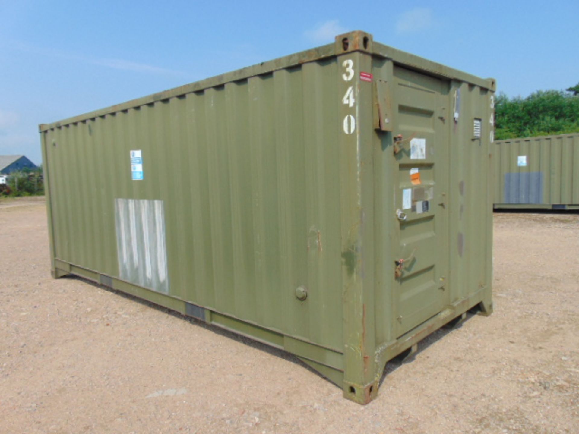 Demountable Front Line Ablution Unit in 20ft Container with hook loader, Twist Locks Etc