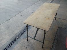 1 x 5ft TABLE WITH FOLDING LEGS *UNISSUED*