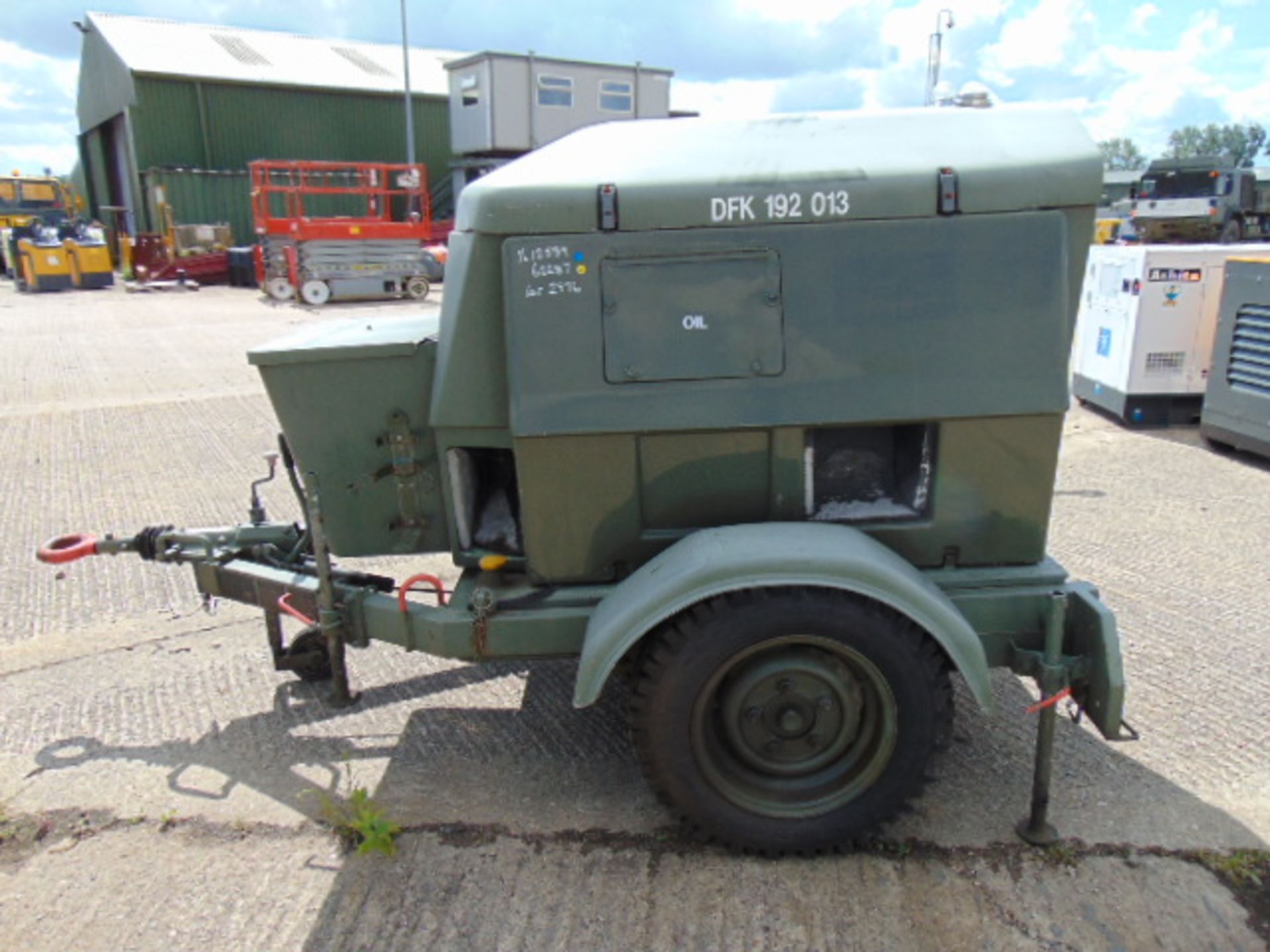 Ex Uk Royal Air Force Trailer Mounted 25 KVA Generator - Image 3 of 11