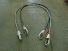 1 pair of tank recover wire ropes