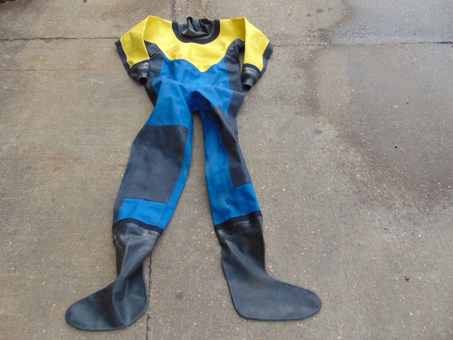 3 X EX FIRE & RESCUE DRYSUITS WITHOUT BOOTS