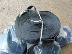 10 x BLACK WEBBING RETRAINT STRAPS