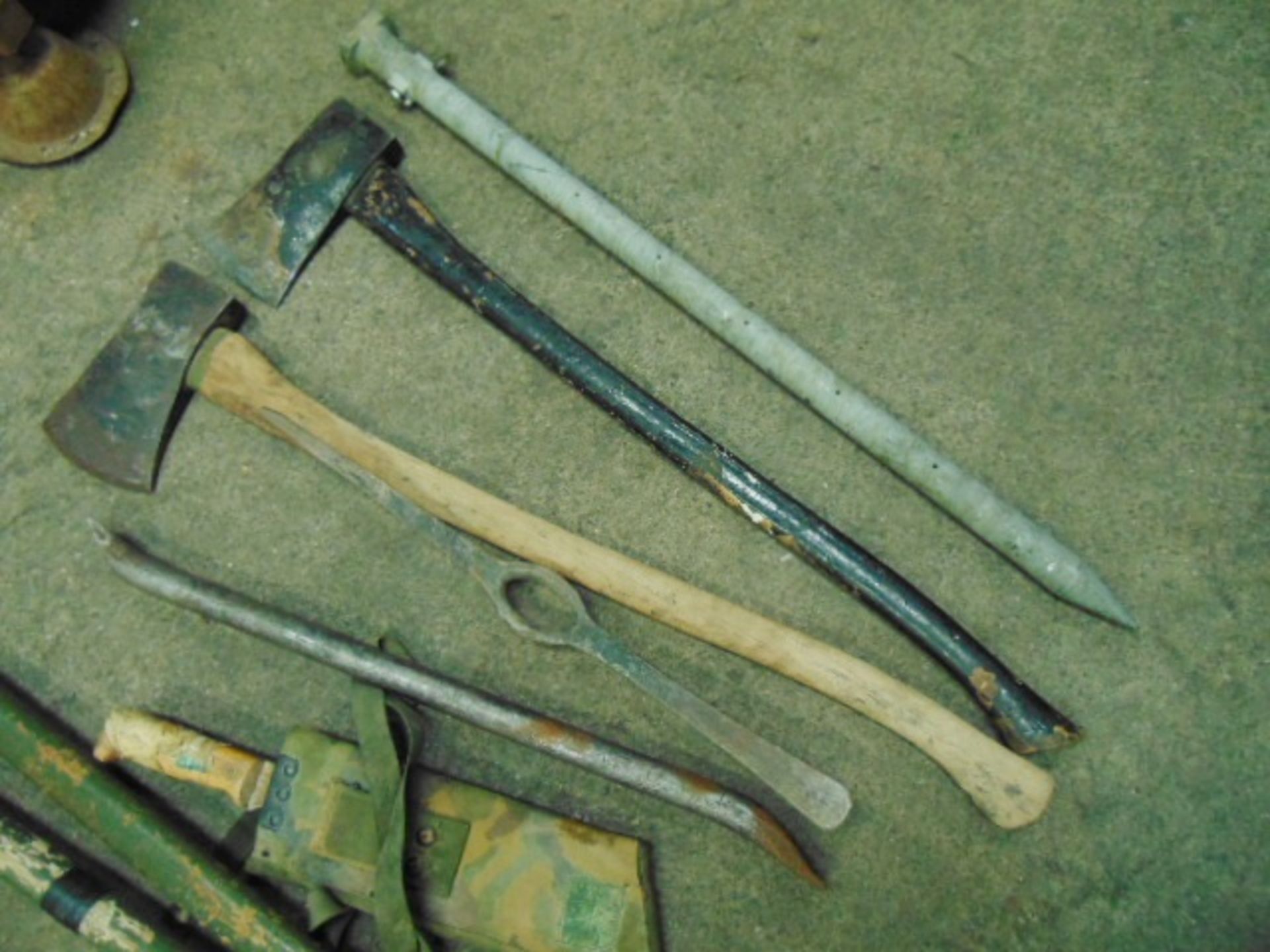 Mixed Hand Tools inc Axes, Shovel, Hammer, Pick Axe etc - Image 2 of 3