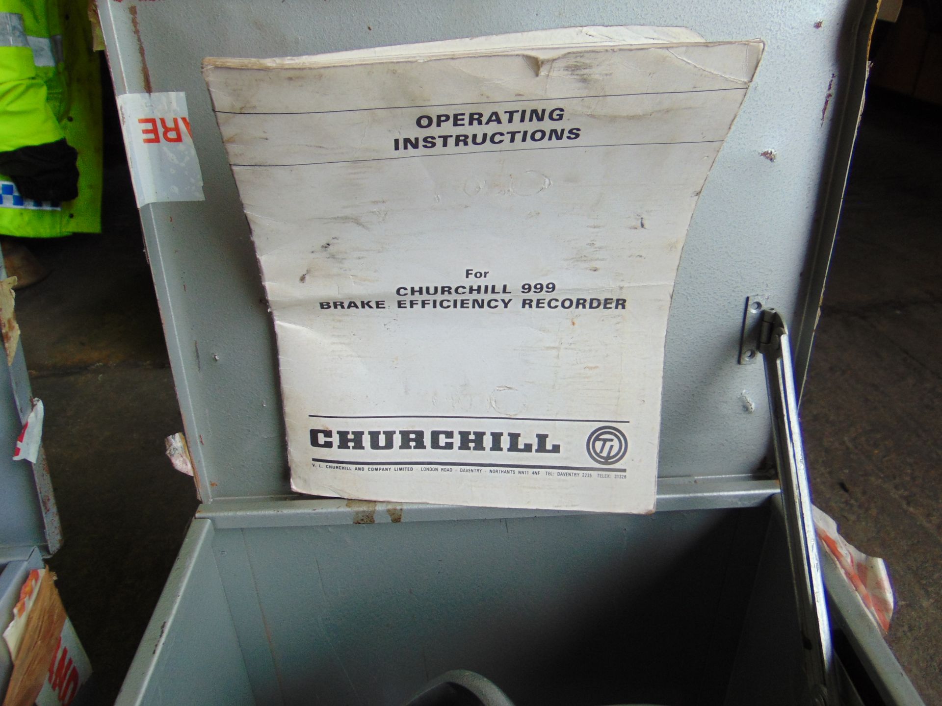 2 x CHURCHILL BRAKE EFFICIENCY RECORDERS WITH PROTECTIVE TRAVEL BOXES - Image 2 of 7