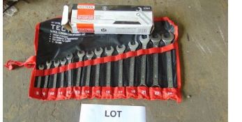 14pcs UNUSED TECTOOL METRIC SPANNER SET