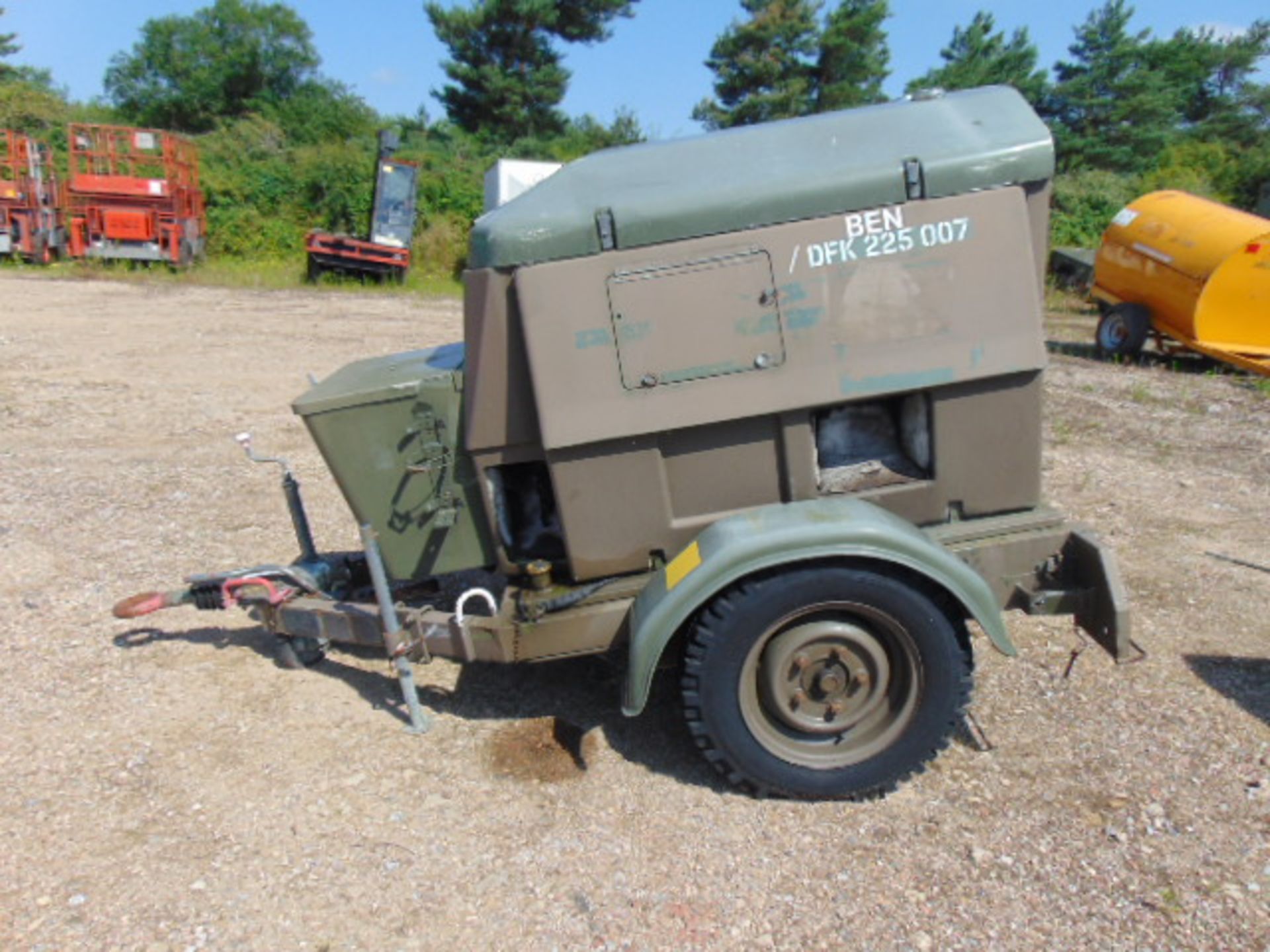 Ex Uk Royal Air Force Trailer Mounted 25 KVA Generator - Image 4 of 13