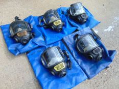 5 x Scott Promask Full Face Safety Masks