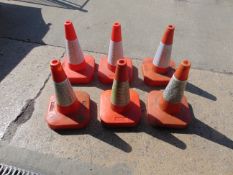 6 x Red Traffic Cones