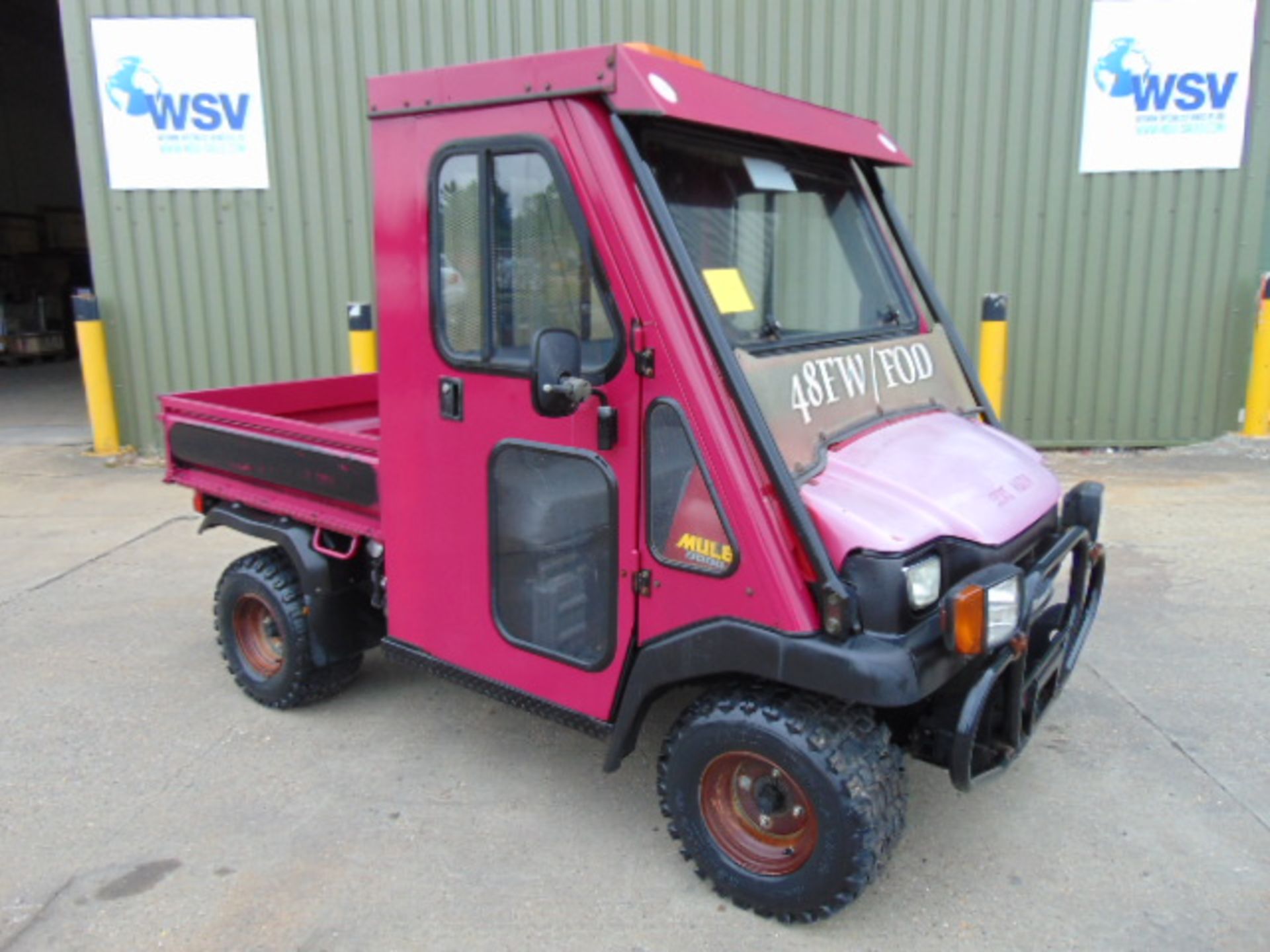 Kawasaki KAF620G Mule 4x4 as shown with rear tipping body ONLY 808 HOURS!