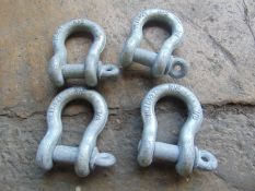 4 x 6.5T Bow Shackles