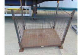 Steel Stacking Stillage with removeable sides and corner posts