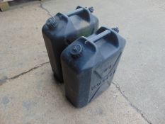 2 x 20lt WATER JERRY CANS