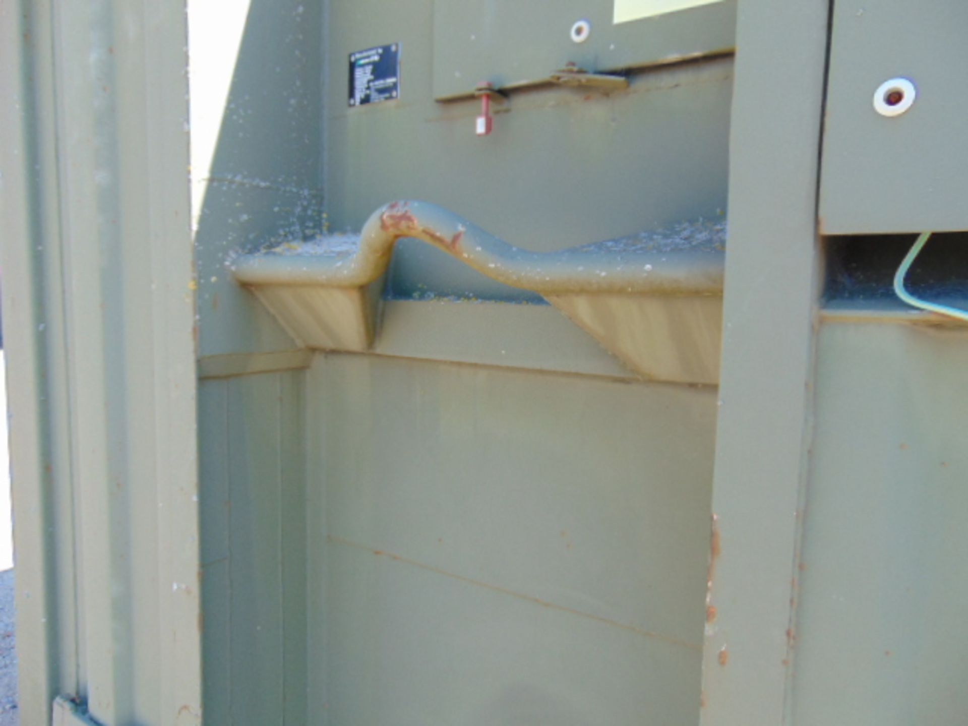 Demountable Front Line Ablution Unit in 20ft Container with hook loader, Twist Locks Etc - Image 9 of 23