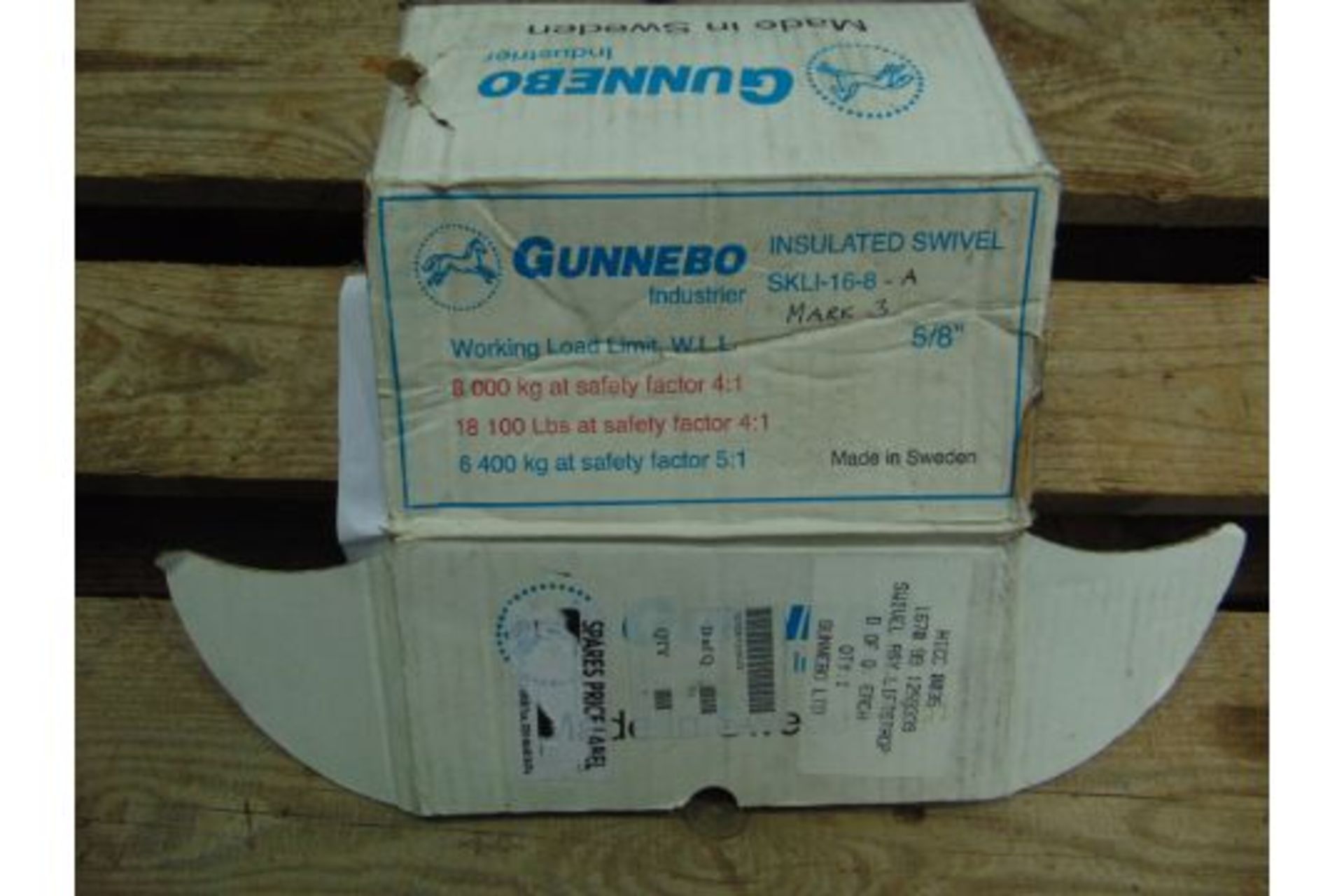 GUNNEBO 8 TONNE CRANE INSULATED SWIVEL ROTATOR LINK- UNISSUED - Image 3 of 5