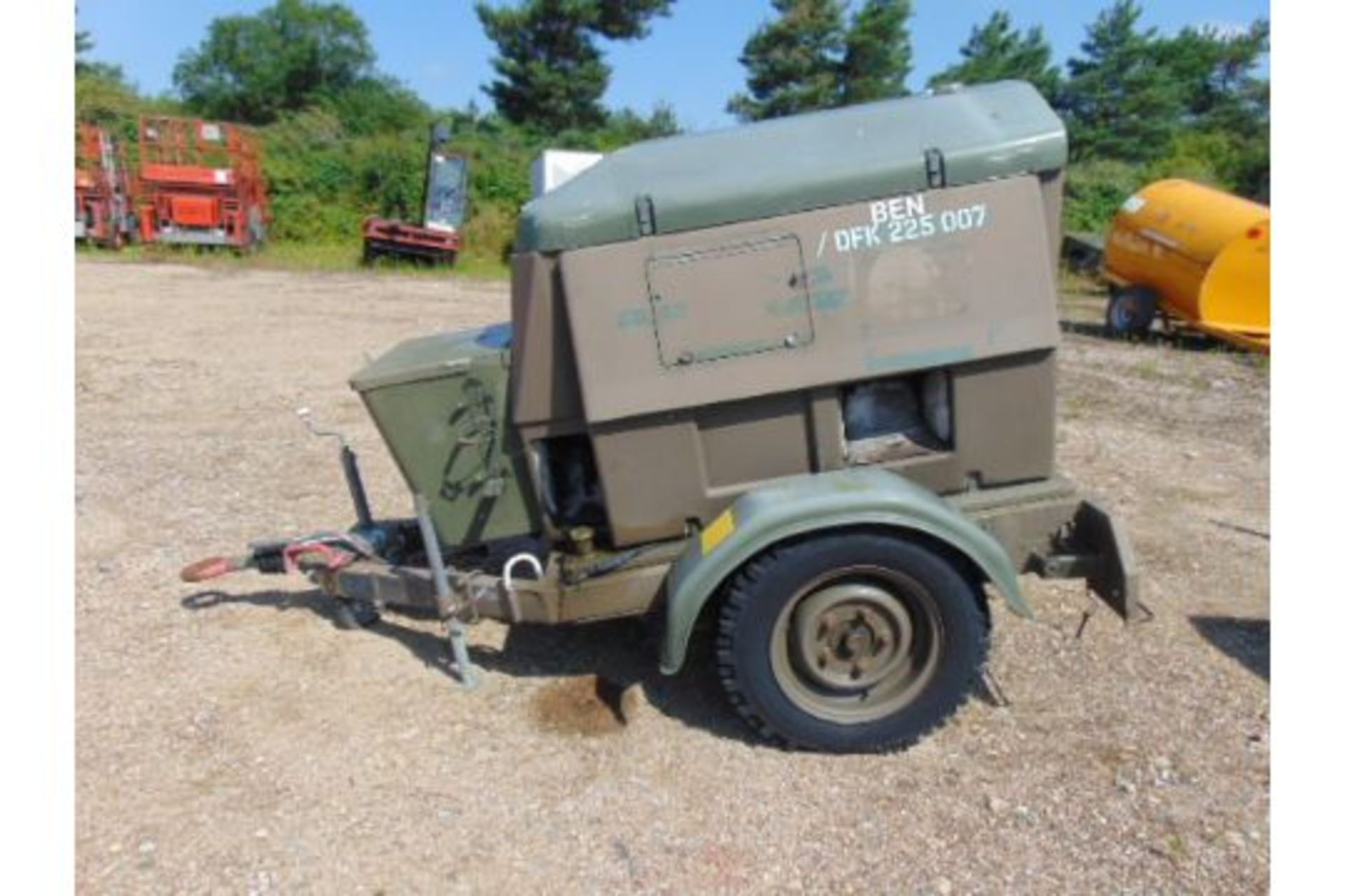 Ex UK Royal Air Force Trailer Mounted 25 KVA Generator - Image 4 of 13