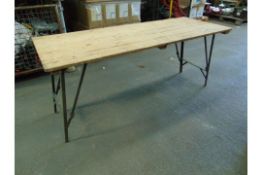 1 x ARMY ISSUE 6FT TABLE WITH FOLDING LEGS