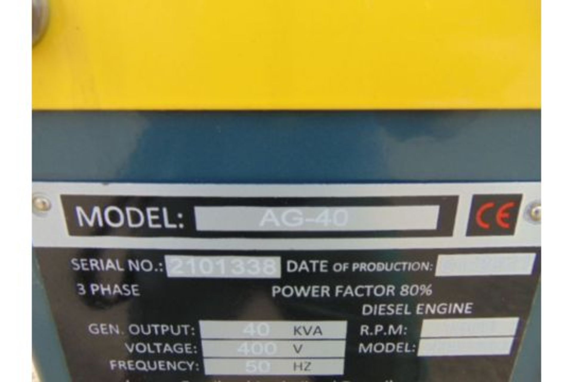 2021 UNISSUED 40 KVA 3 Phase Silent Diesel Generator Set - Image 8 of 22