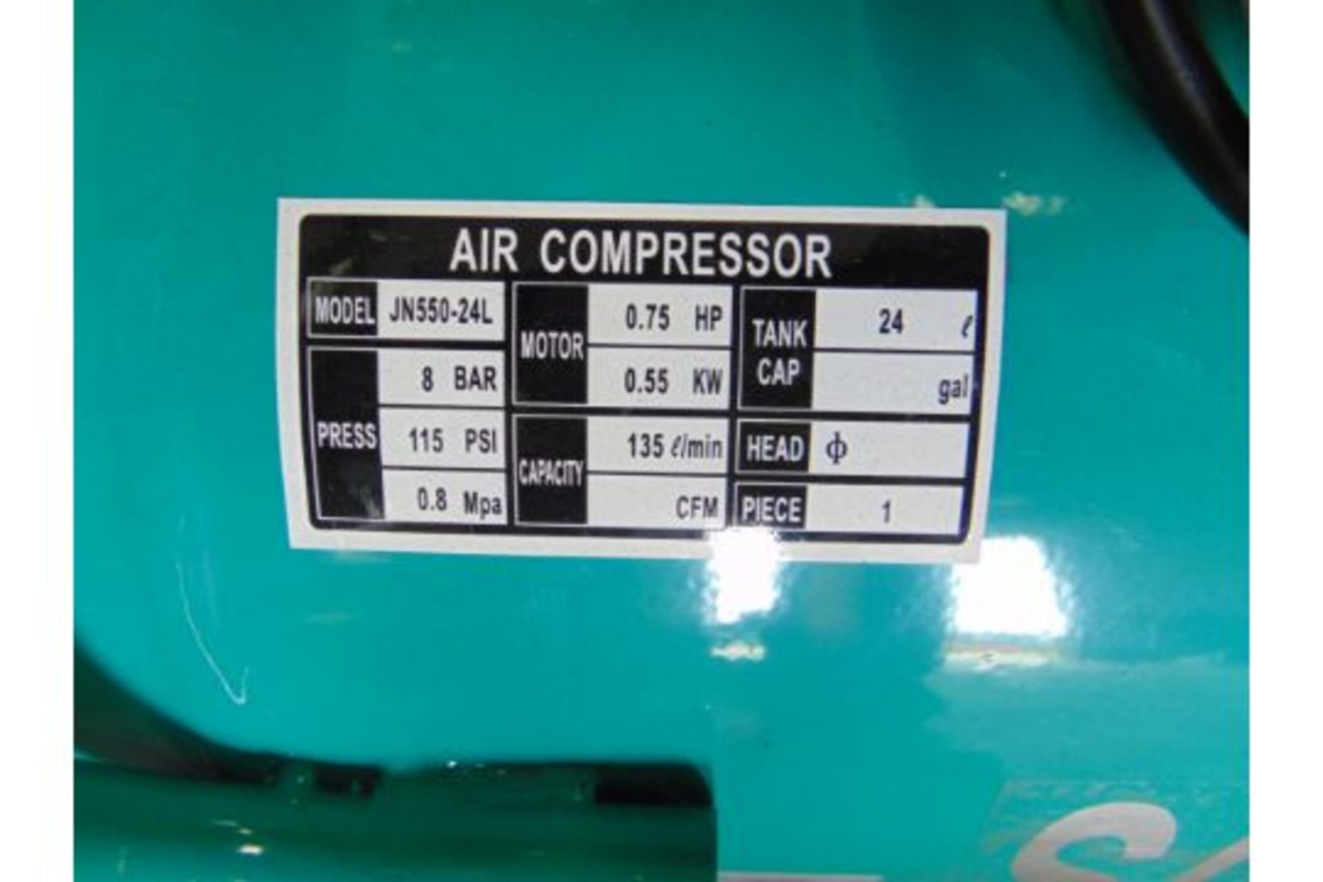 SCHMELZER JN 550-24L 8 BAR 115 PSI GARAGE COMPRESSOR - Image 3 of 4