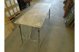 1 x 5ft TABLE WITH FOLDING LEGS