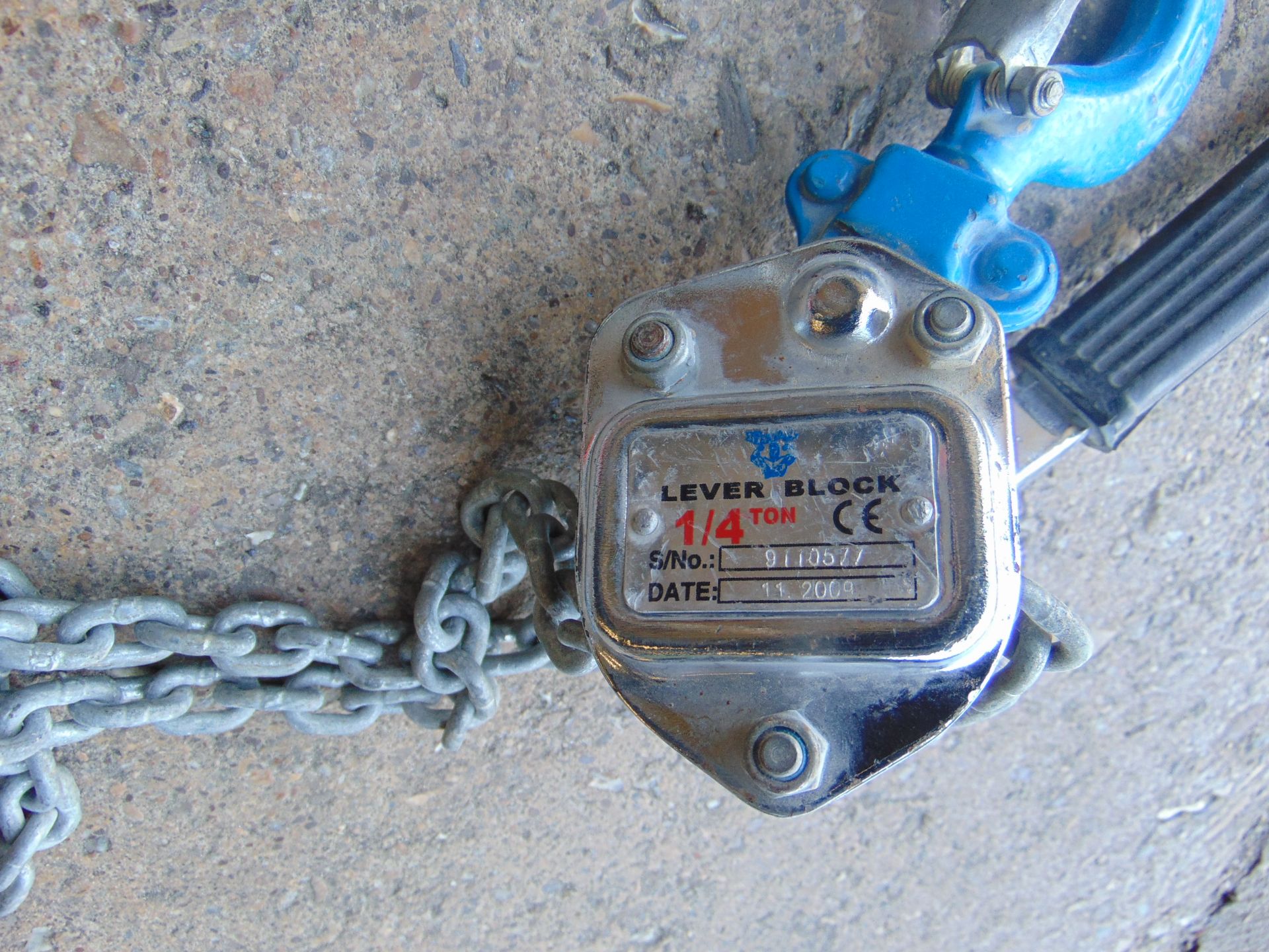 Samson 1/4T Lever Block & 3 x 250kg wire ropes with hooks. - Image 3 of 4