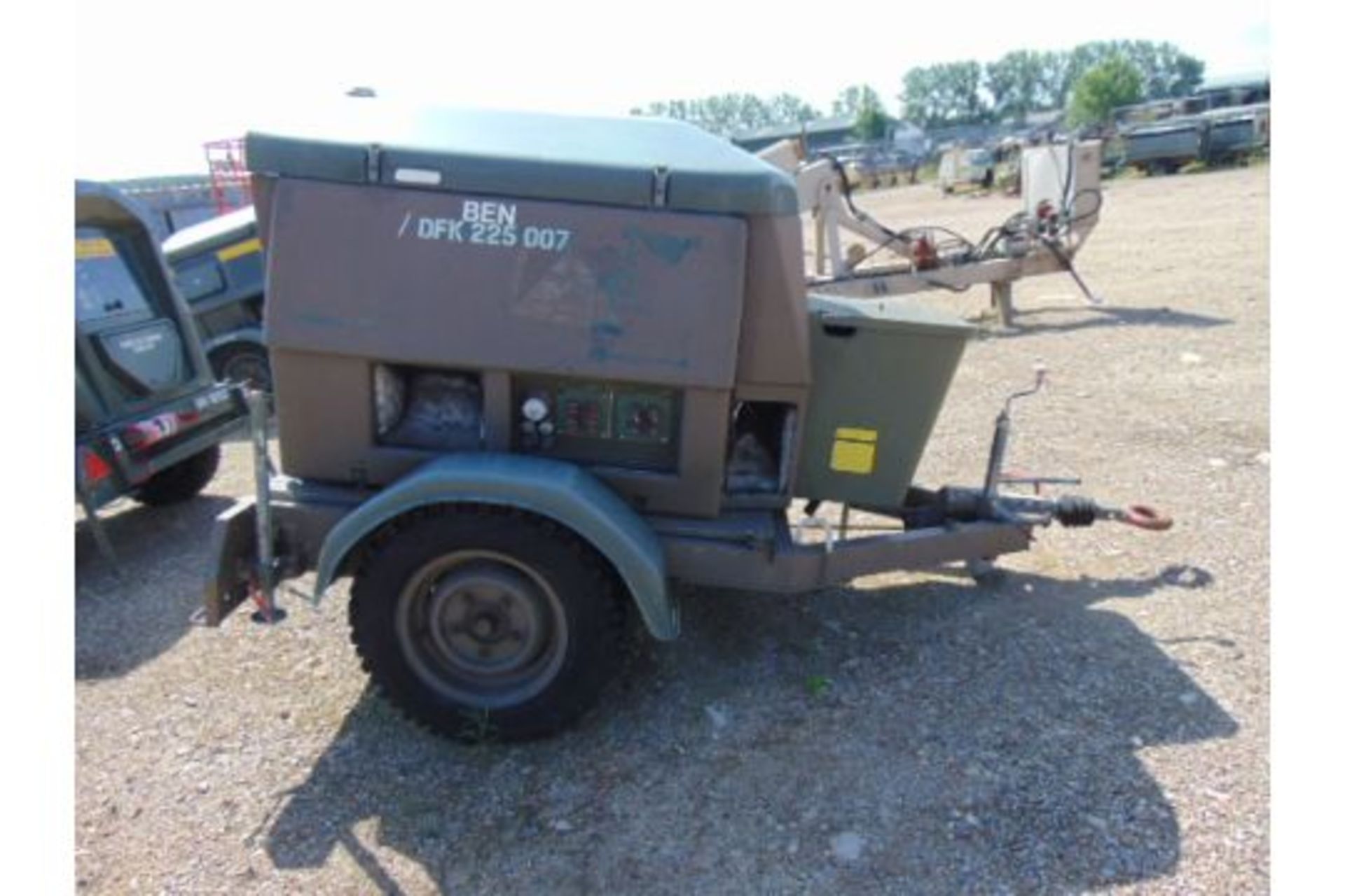 Ex UK Royal Air Force Trailer Mounted 25 KVA Generator - Image 5 of 13