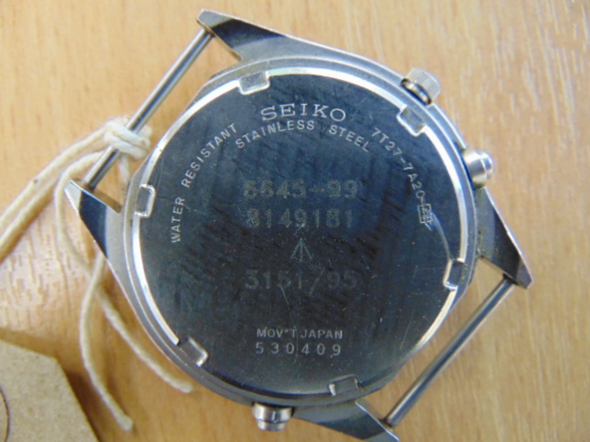 SEIKO GEN 2 RAF ISSUE PILOTS CHRONO DATED 1995 - Image 3 of 4