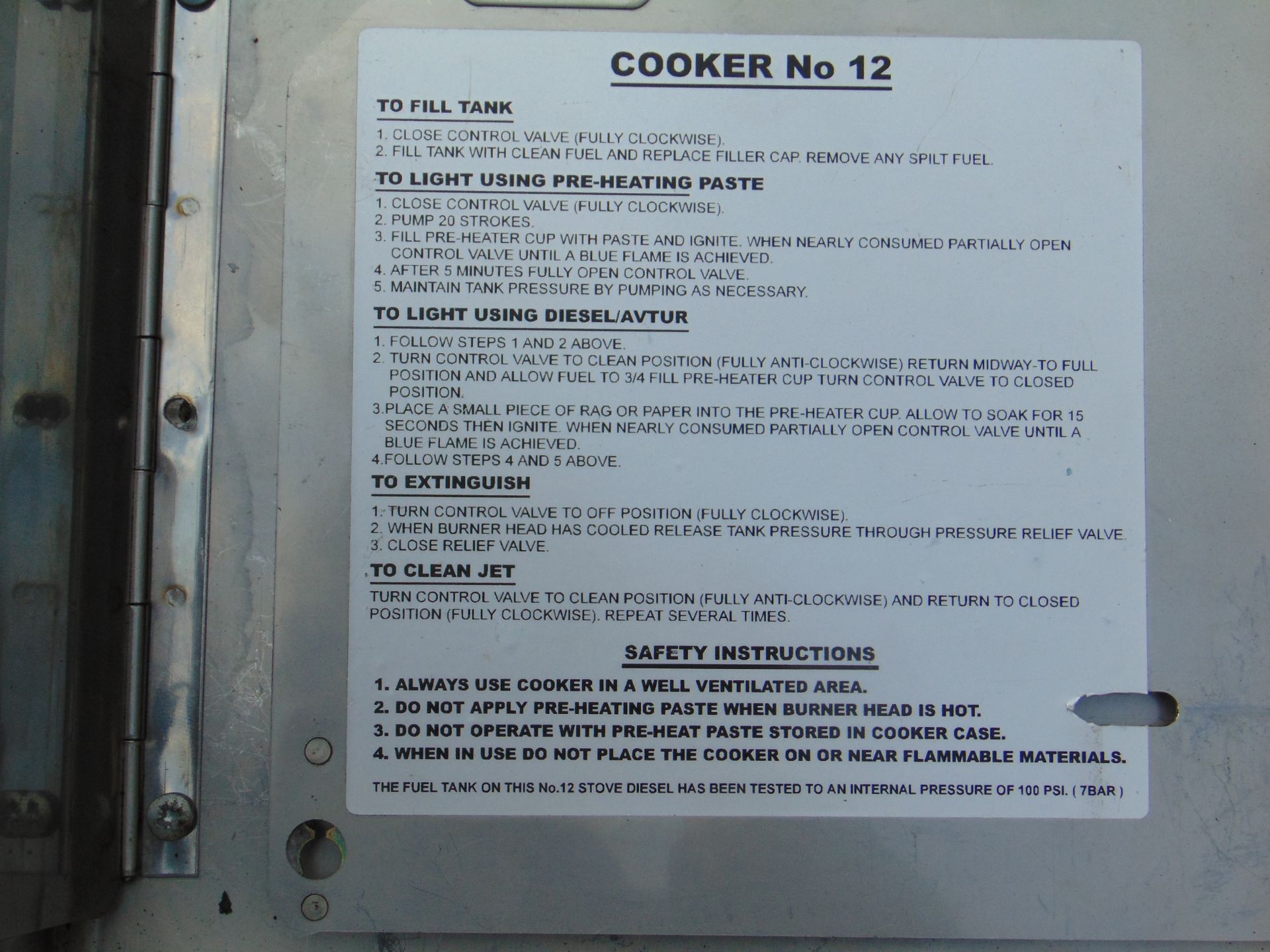N.12 COOKER FROM MOD - Image 4 of 5